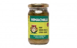 Himachilli Fiery Green Chilli & Citrus Chukh   Glass Jar  200 grams